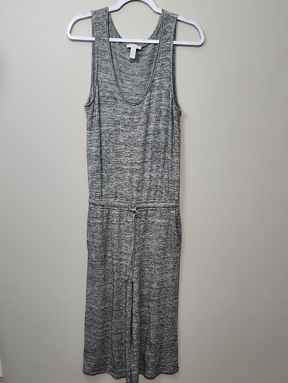 Daily Ritual Supersoft Terry Sleeveless Scoopneck Jumpsuit Gray